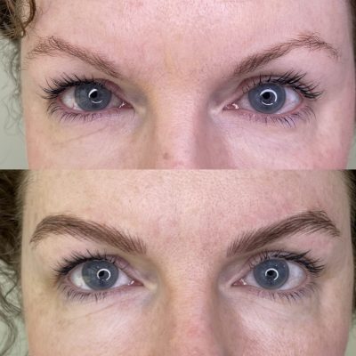 Microblading eyebrows