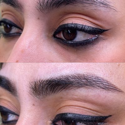 Microblading eyebrows